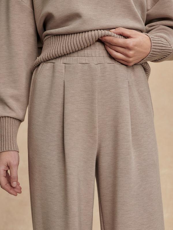 Varley Extra Wide Pants (29.5") - Taupe Marl