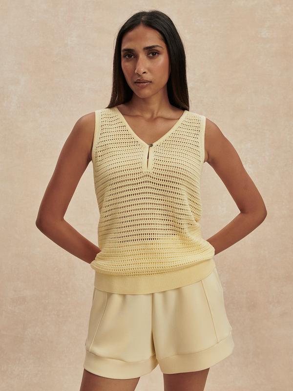 Varley Ramon Knit Tank - Anise Flower