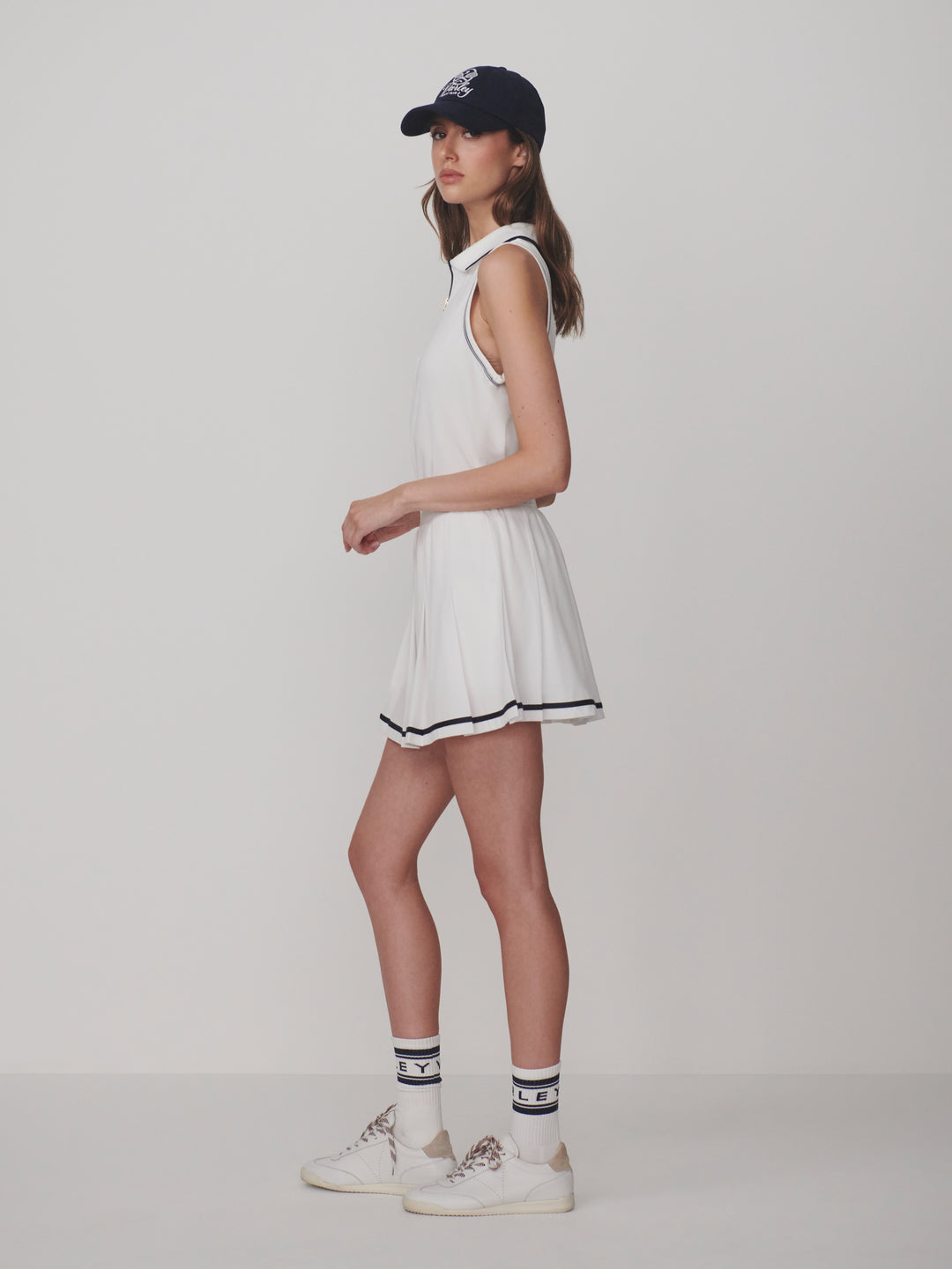 Varley Courtney Skort (14.5") - White/Navy