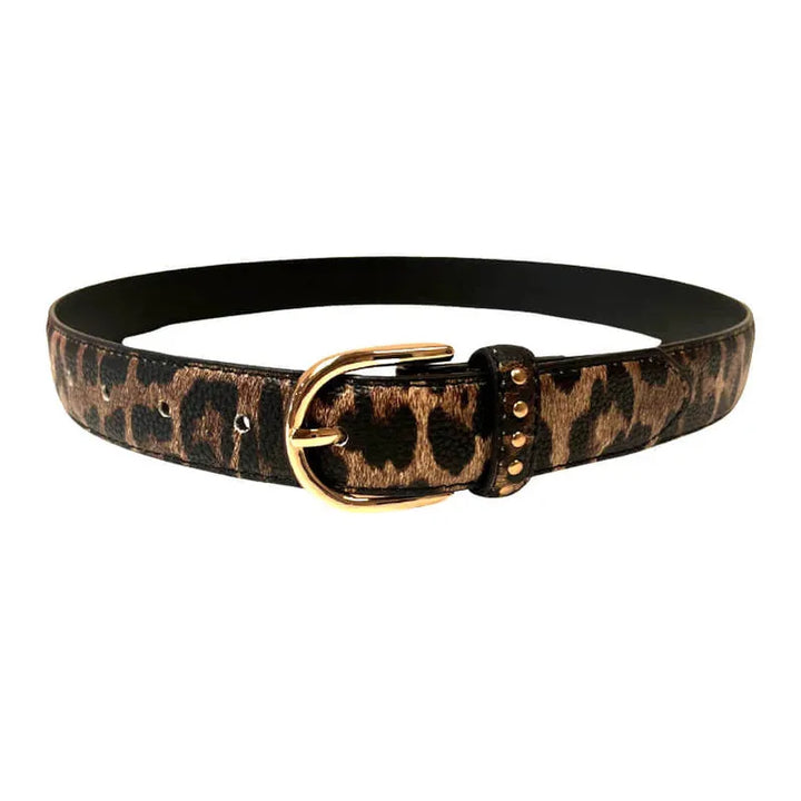 Golftini Leather Belt - Leopard