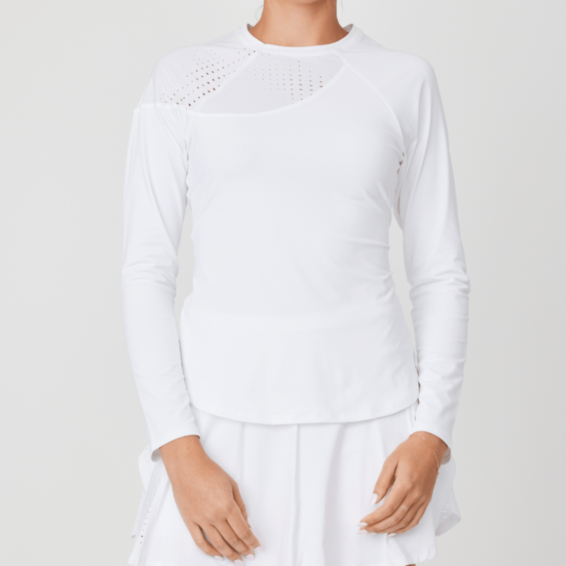 Sofibella Baseline L/S Top - White