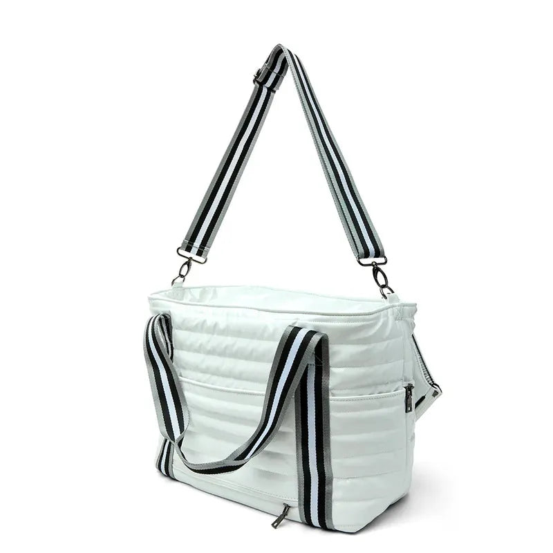 Think Royln Love All Tennis Bag - White Patent