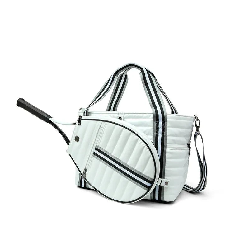 Think Royln Love All Tennis Bag - White Patent