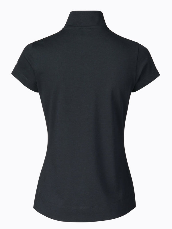 Daily Sports Kim S/S Mock Neck Shirt - Navy