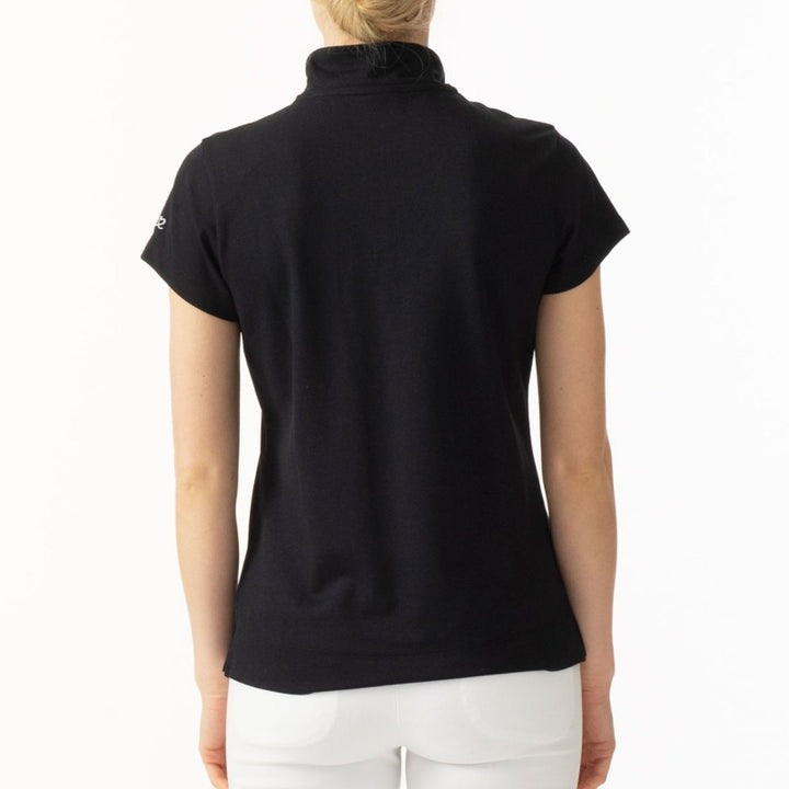 Daily Sports Kim S/S Mock Neck Shirt - Navy