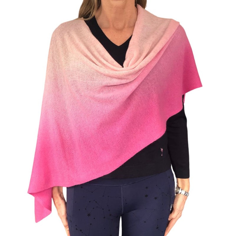 Alashan Cashmere Dip Dye Topper - Pink Combo