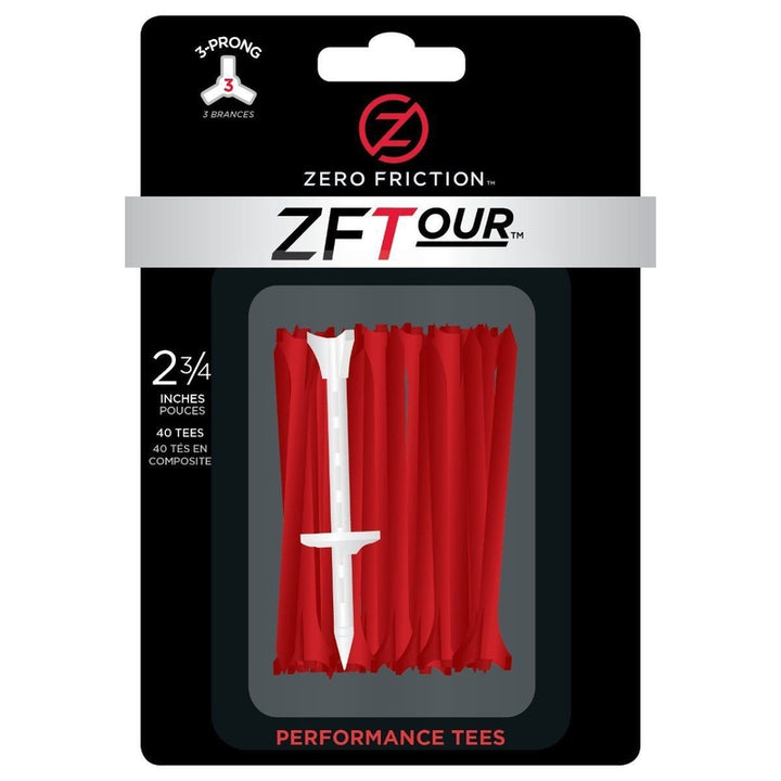 Zero Friction 3-Prong Golf Tees-40 Pack