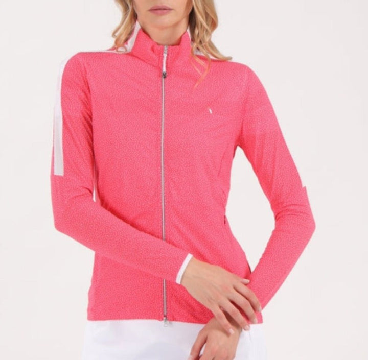 Chervò Petronilla Full Zip Top - Pink Print