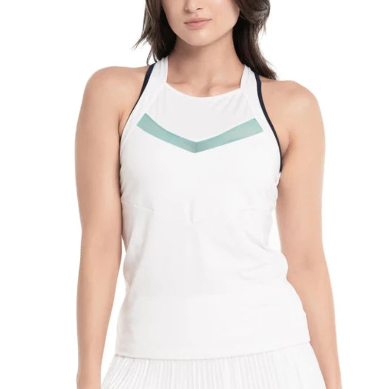 Lucky In Love Urbana V.I.P Tank w/Bra - White