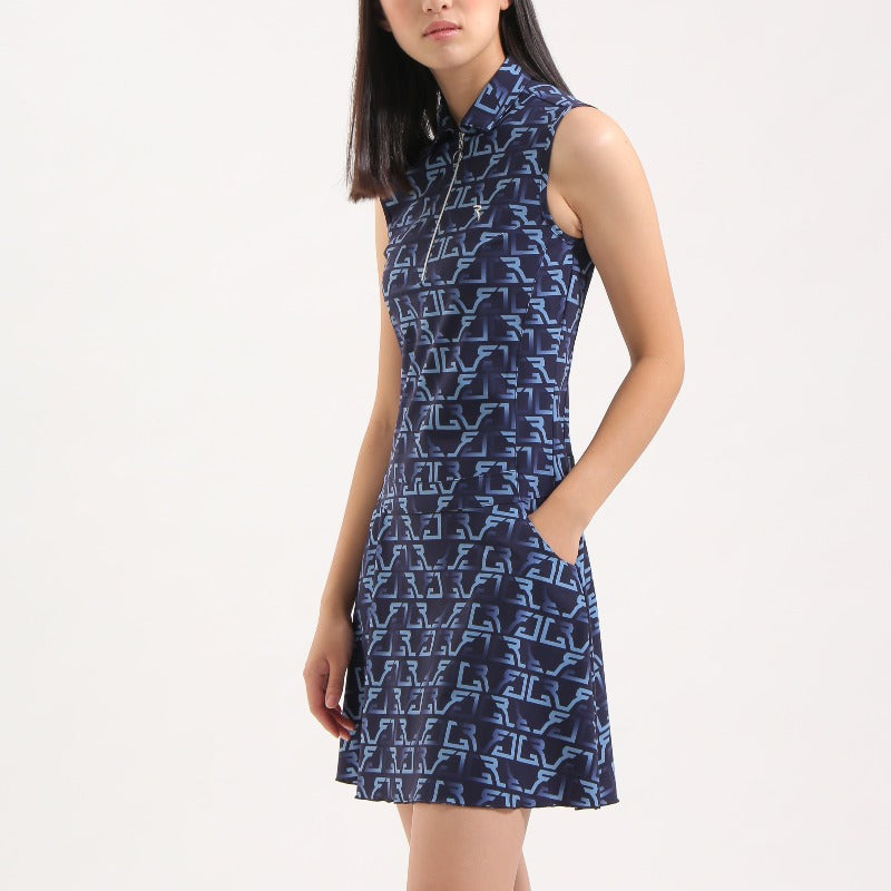 Chervò Jerusalem S/L Dress - Navy Print