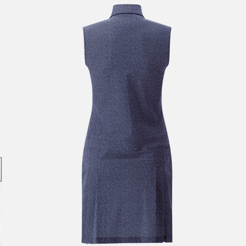 Chervo Jully S/L Polo Dress - Navy Print