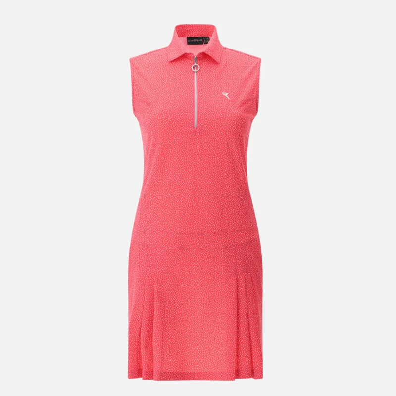 Chervo Jully S/L Polo Dress - Pink Print