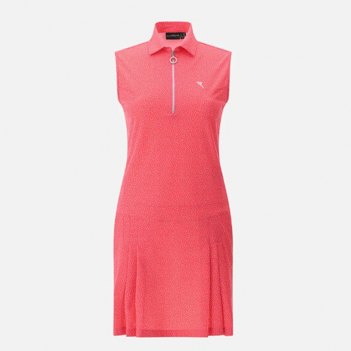 Chervo Jully S/L Polo Dress - Pink Print