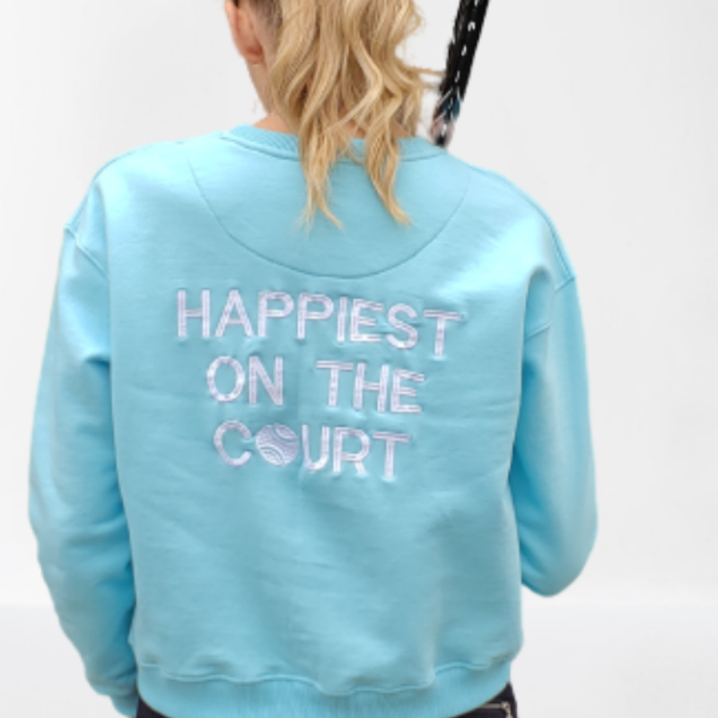 CourtLife Happiest On The Tennis Court Sweatshirt - Various Colours