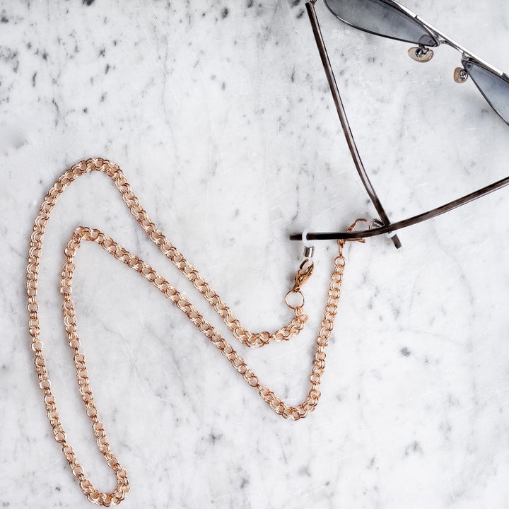 Glasses/Mask Chain(classic clasp)-Rose Gold