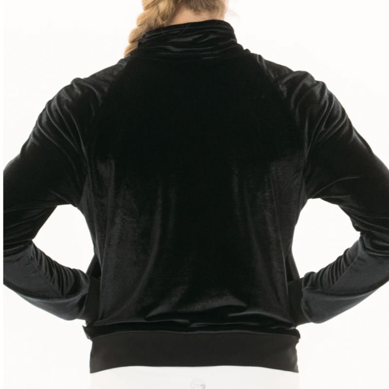 Foray Golf Velvet Funnel Neck - Black