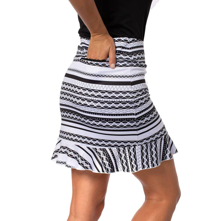 Golftini Ice Cream Sandwich Pull-On Skort - Black/White