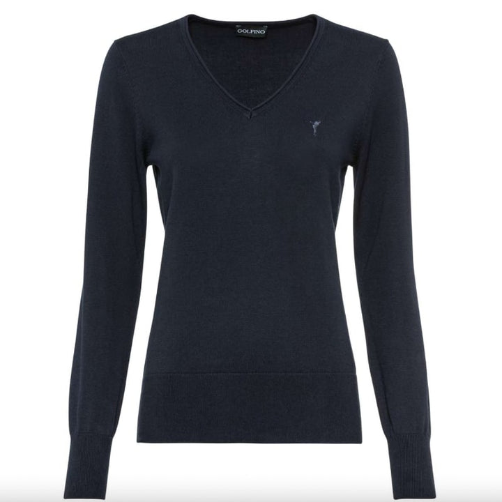 Golfino Anita V-Neck Pullover - Navy