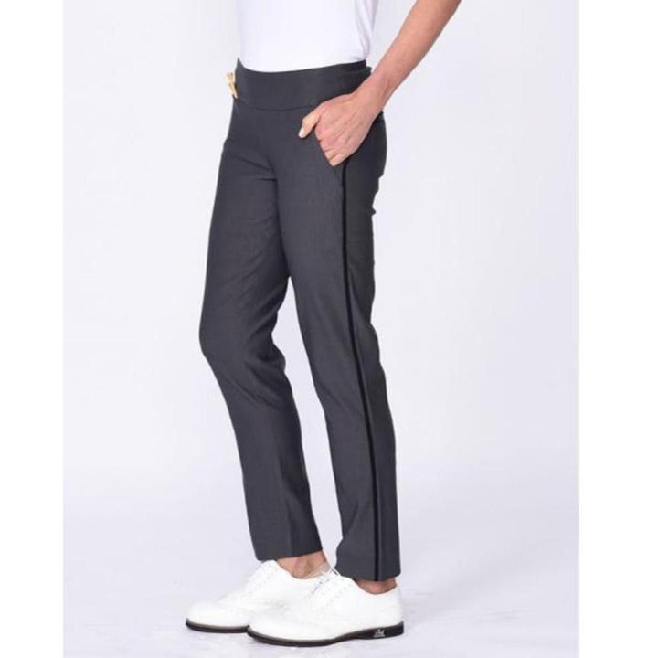 Golftini Trophy Pull-On Stretch Pants - Charcoal