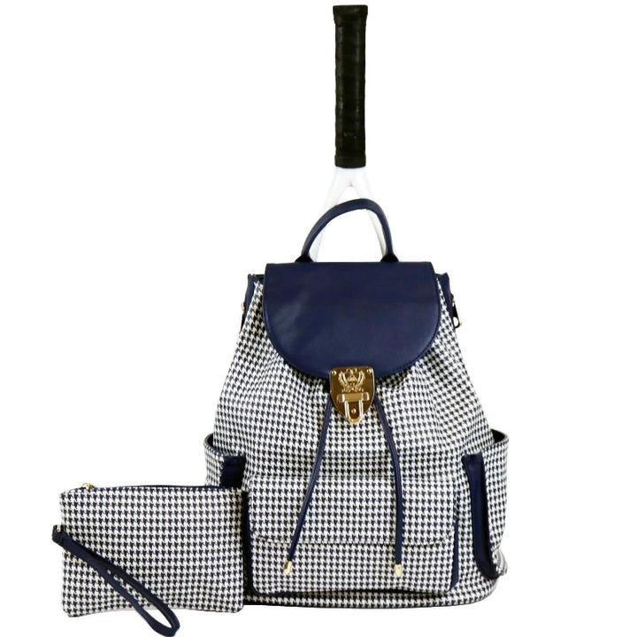 Court Couture Hampton Bag - Houndstooth Blue