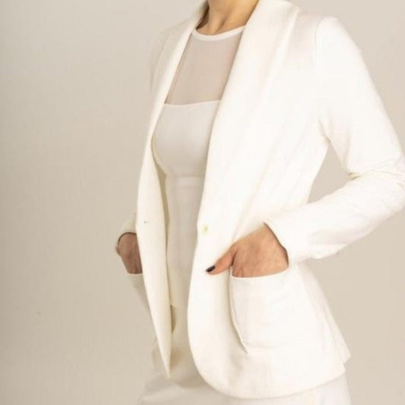 Hedge Donna Cool Down Blazer - Cream