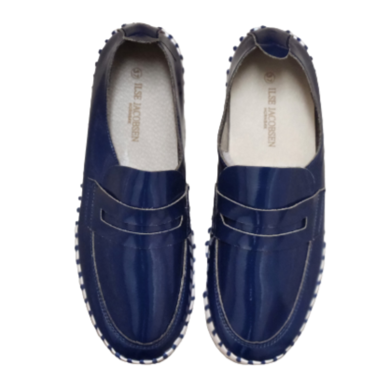 Ilse Jacobsen Tulip Patent Loafer - Navy