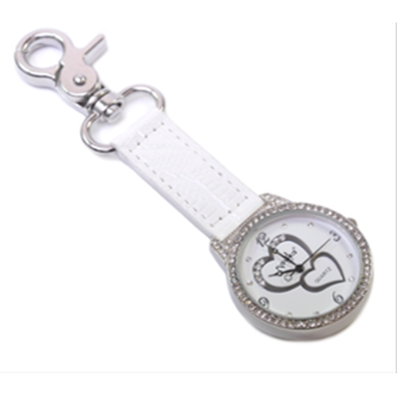 Navika Crystal Double Heart Watch