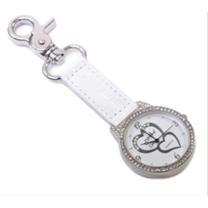 Navika Crystal Double Heart Watch