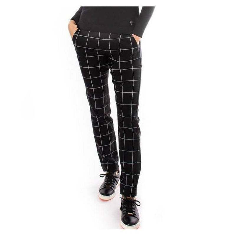 Golftini Trophy Pull-On Pant - Black/White