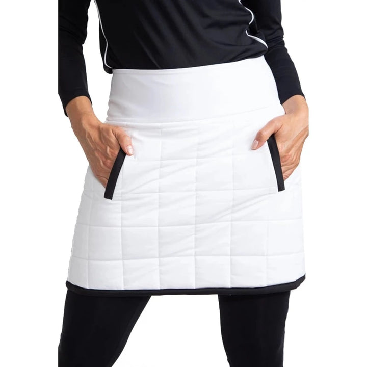 Kinona Quilted & Cozy Skort - White