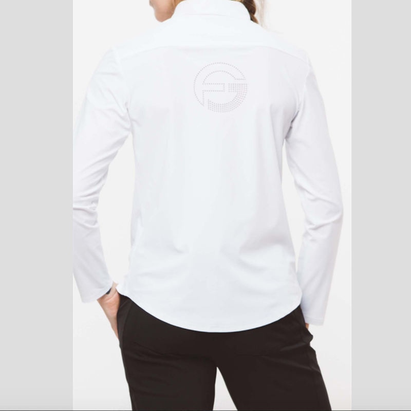 Foray Golf Core L/S Polo - White