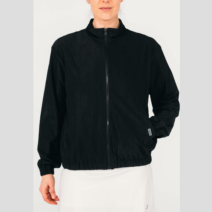 Foray Golf Animal Texture Track Jacket - Black