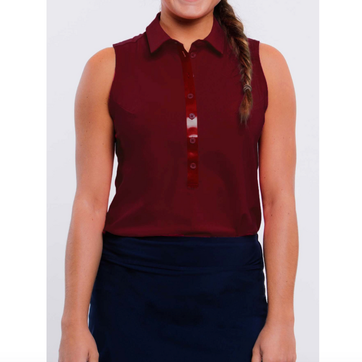 Foray Golf Core 2.0 S/L Polo - New Bordeaux