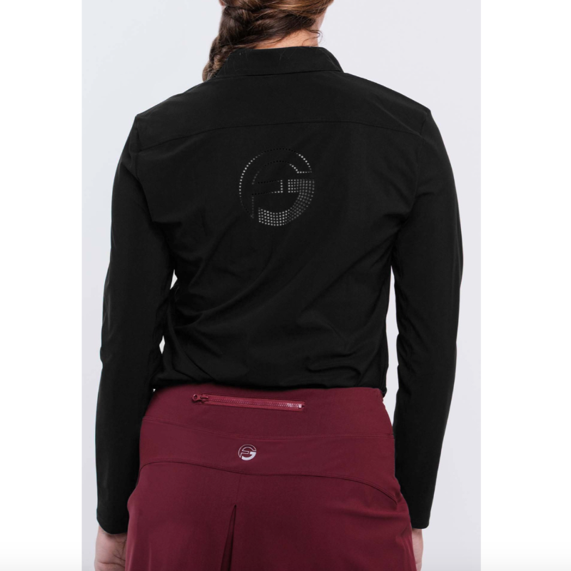 Foray Golf Core L/S Polo - Black