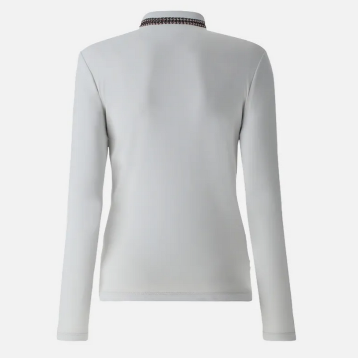 Chervò Amira L/S Polo - Pearl White