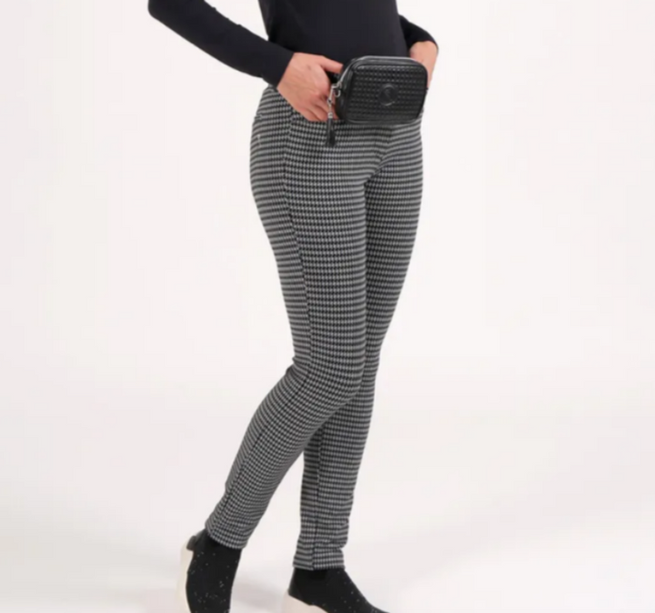 Chervò Sushi Trousers - Black/White Check