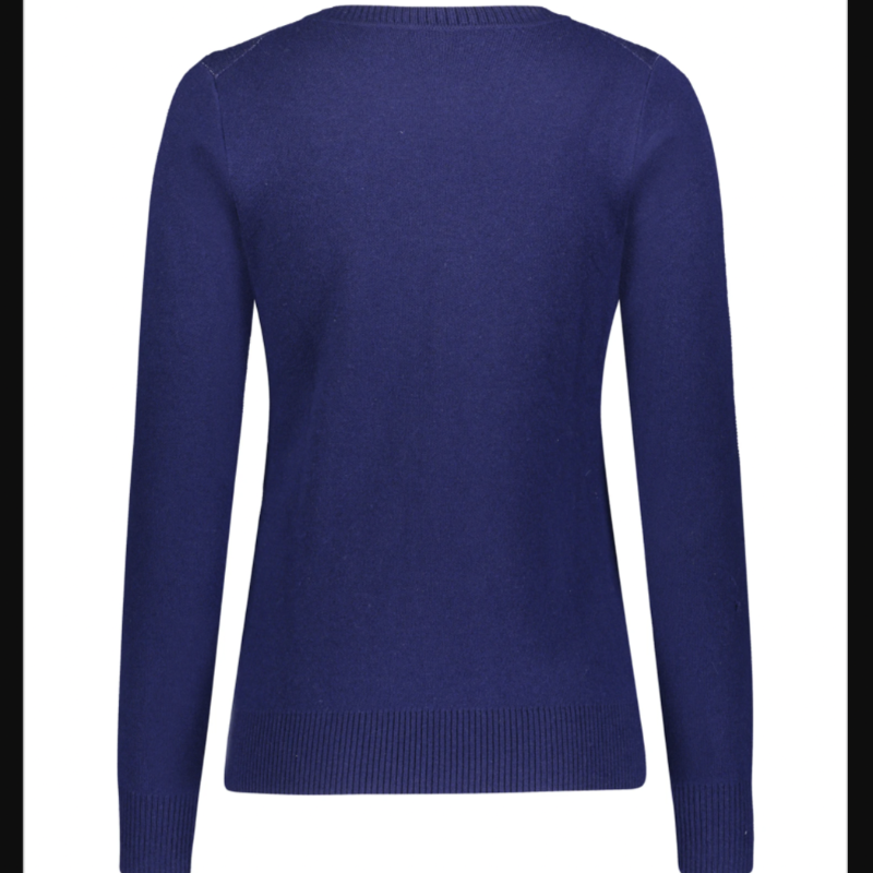 Movetes Aubrey Sweater - Navy/White