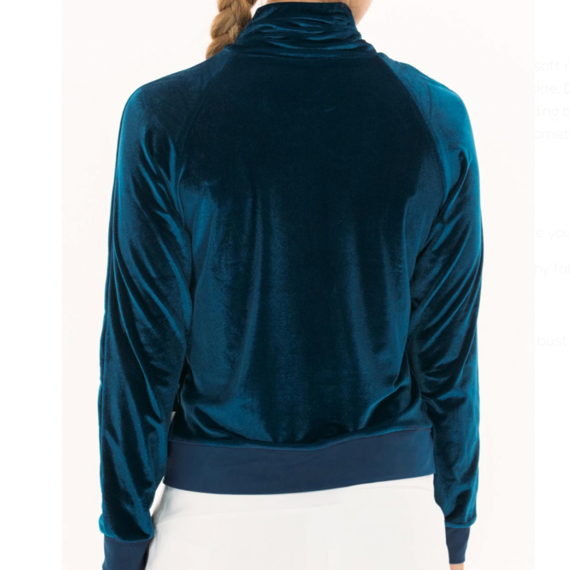 Foray Golf Velvet Funnel Neck - Blue