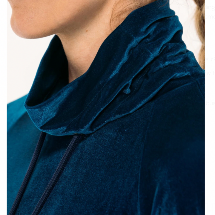 Foray Golf Velvet Funnel Neck - Blue