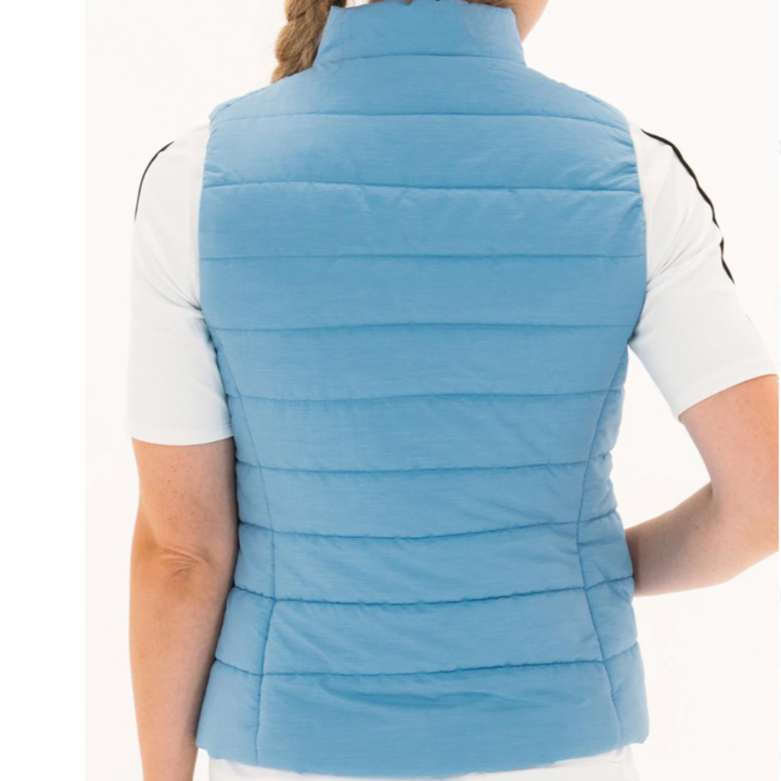 Foray Golf Quilted Packable Vest - Blue