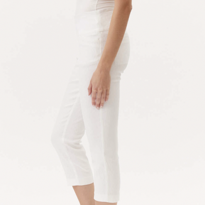 Swing Control Crop Pant (24")- Ivory Jacquard