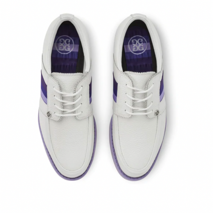 G/FORE Grosgrain Gallivanter Golf Shoe - Snow/Amethyst