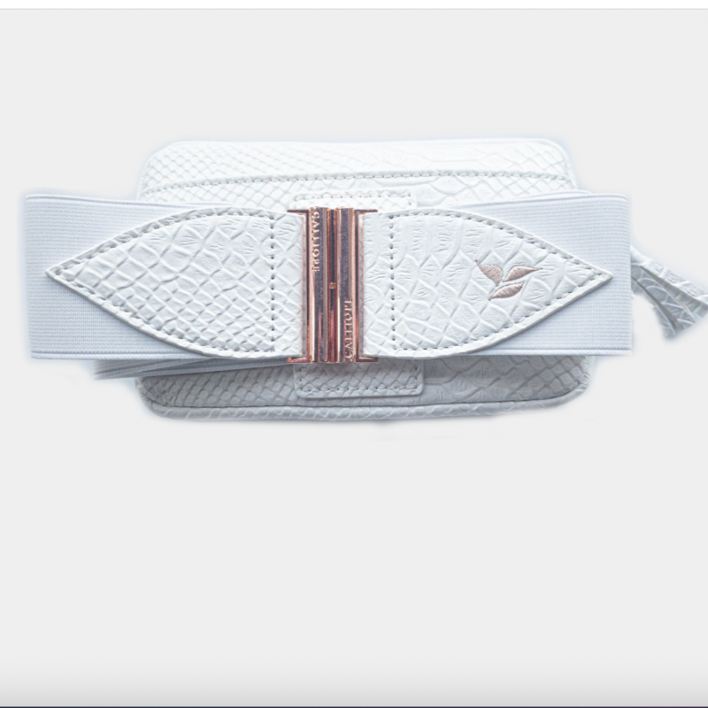 Calliope Moneypenny Belt Bag - White/Rose