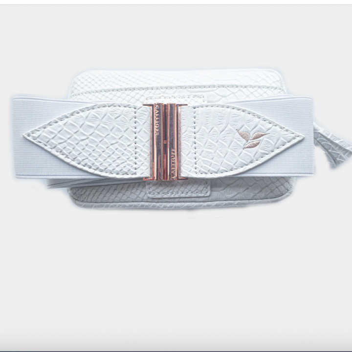 Calliope Moneypenny Belt Bag - White/Rose