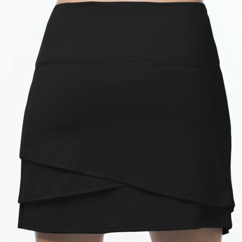 Lucky In Love Scallop Skort(17.5") - Black