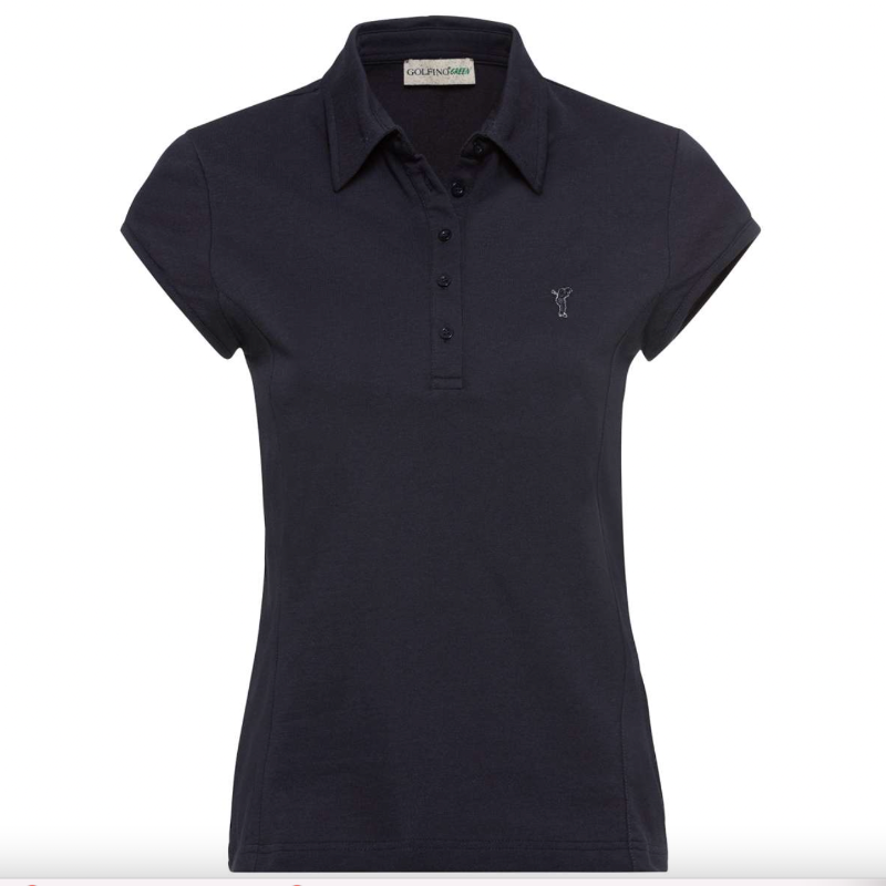 Golfino Marley Cap Sleeve Polo - Navy