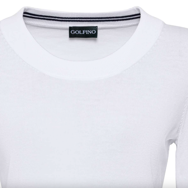 Golfino Ana Crew Neck Pullover - White