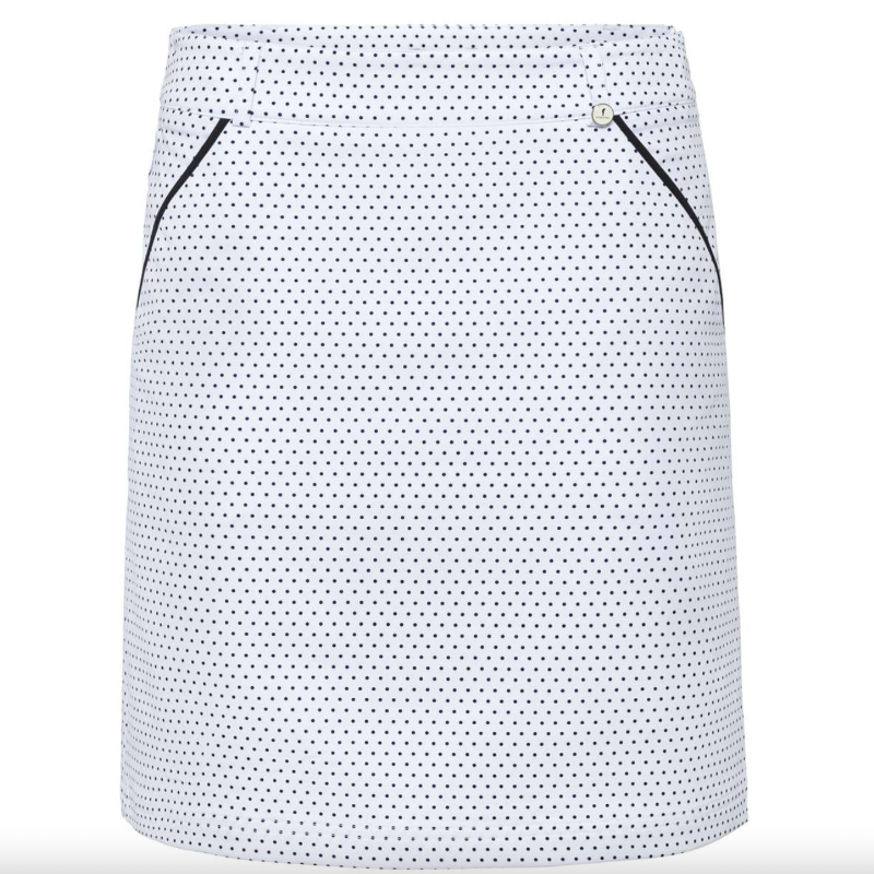 Golfino Perfect Round 18" Skort - White Dot