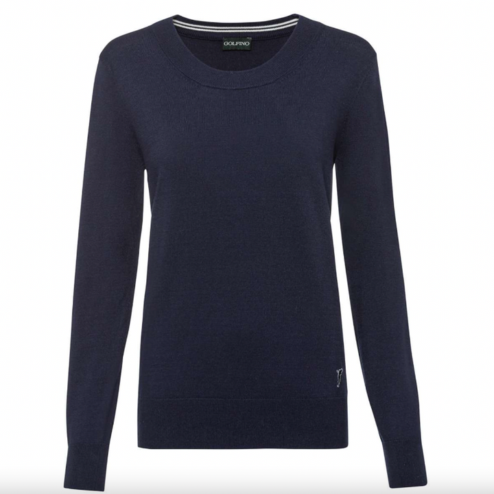 Golfino Ana Crew Neck Pullover - Navy