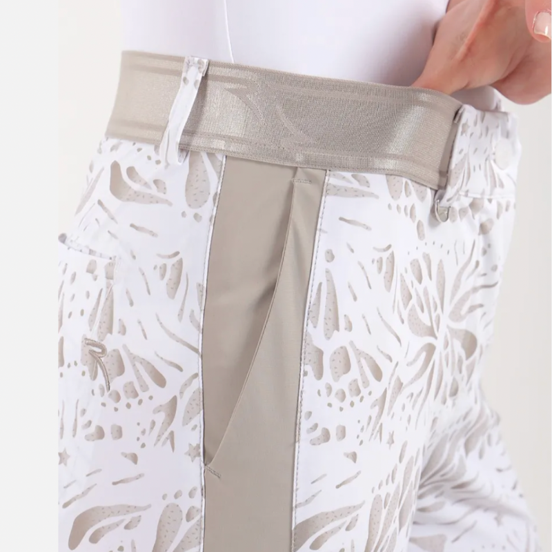 Chervò Silius Pant - White/Taupe Print